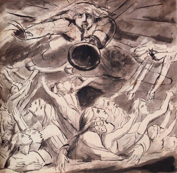 William Blake Painting - La Resurrección Romanticismo Edad Romántica William Blake